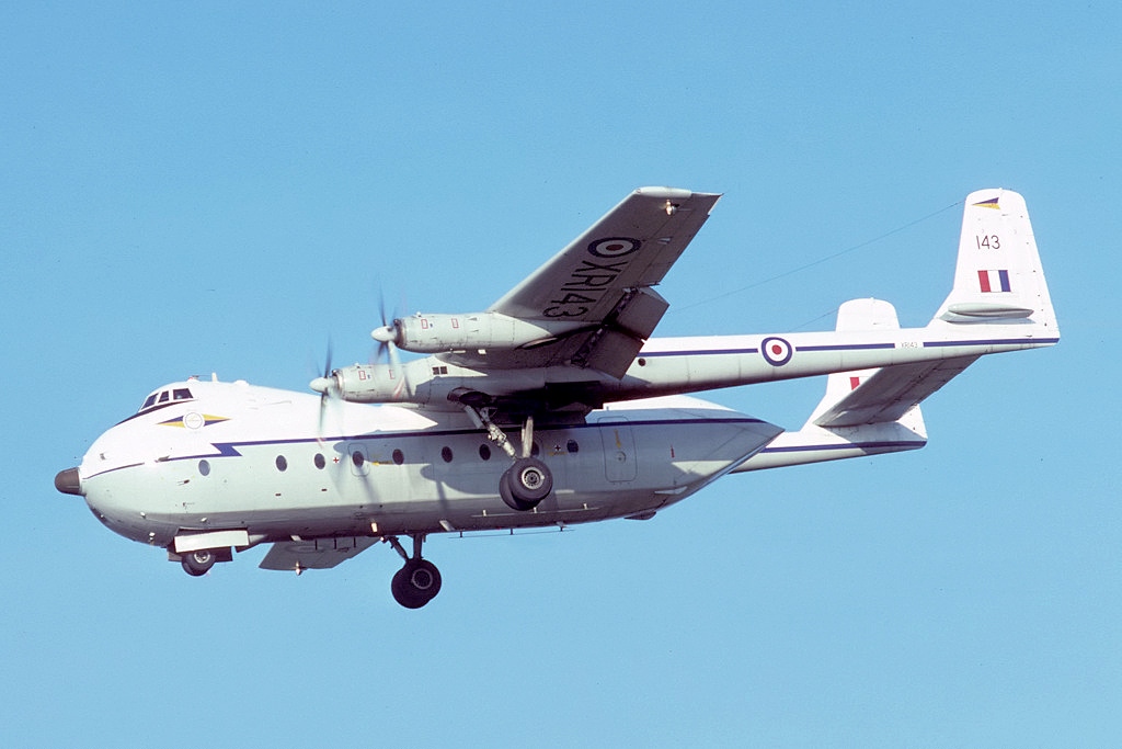 Armstrong-Whitworth Argosy E.1 en vol train sorti