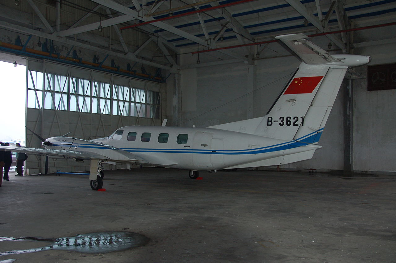 Piper PA-42 Cheyenne vu de l'arrière