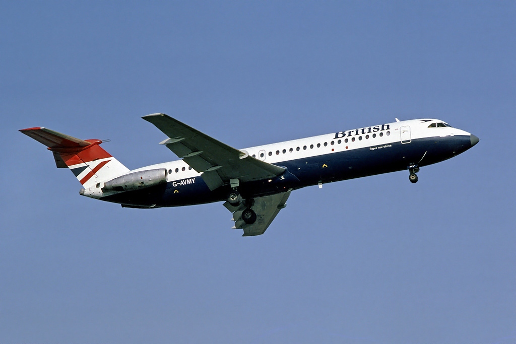 BAC 111-500 civil en vol