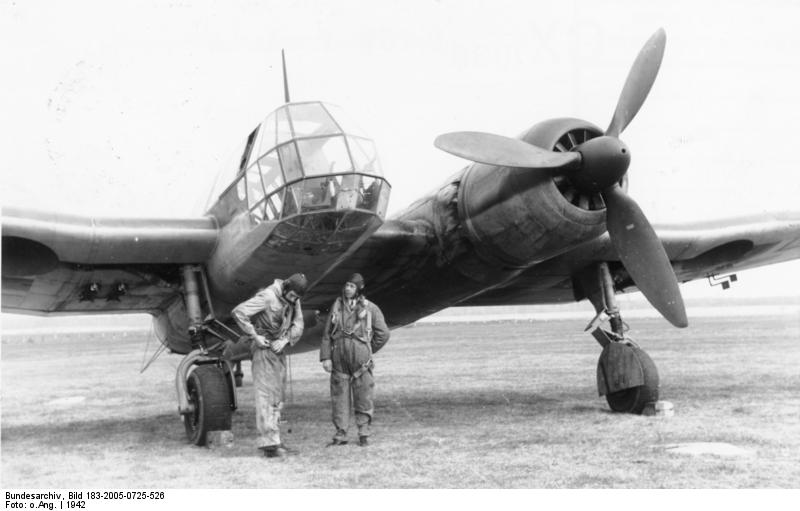 Blohm & Voss Bv 141B de la Luftwaffe vu de l'avant
