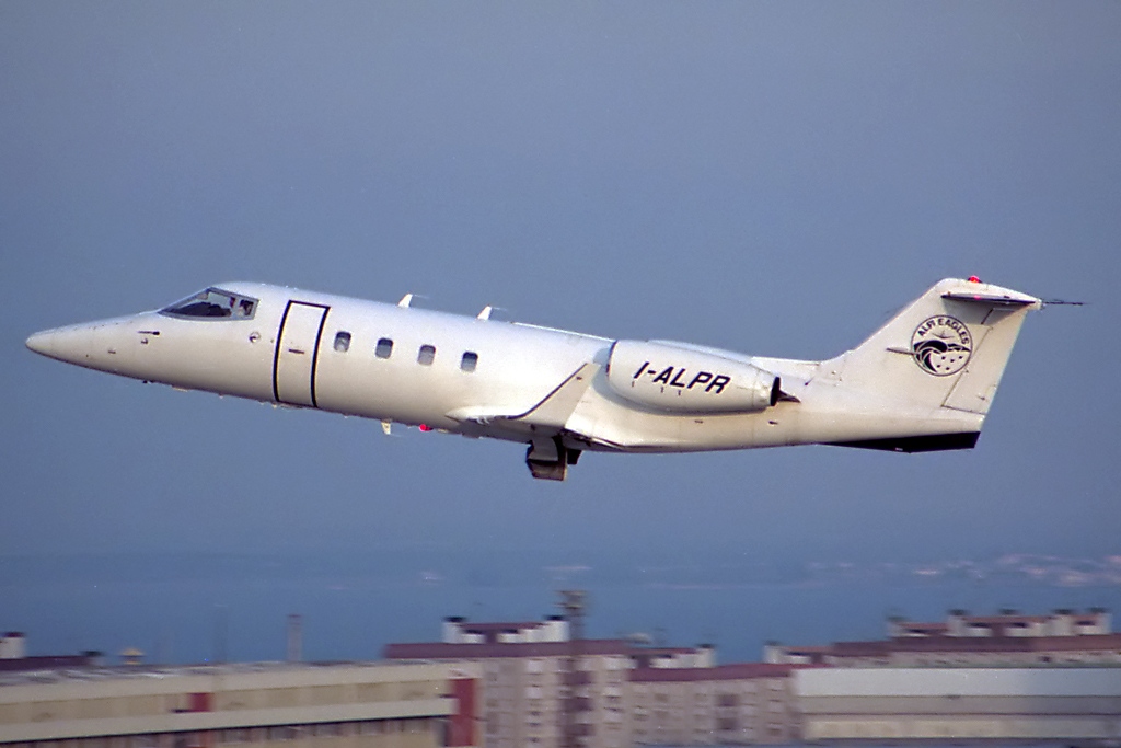 Learjet 55 au décollage