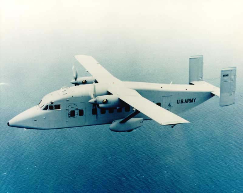Short SD.3-30 (C-23B Sherpa) de l'US Army en vol