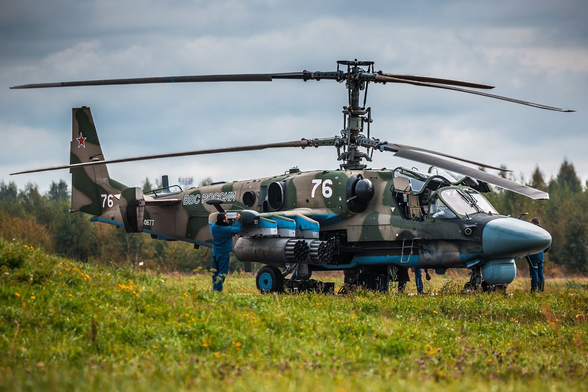Kamov Ka-52 Alligator russe au sol