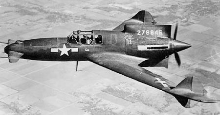 Curtiss XP-55 Ascender en vol