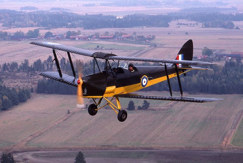 De Havilland DH-82A Tiger Moth aux couleurs de la RAF