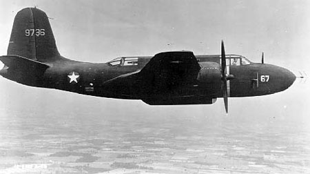 Douglas A-20 Boston (P-70A) en vol