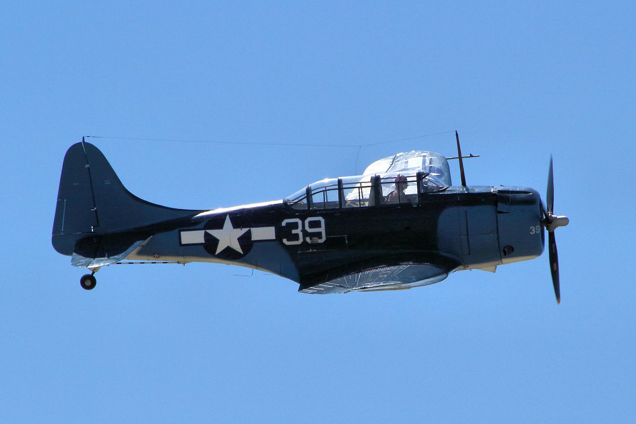 Douglas SBD-5 Dauntless (US Navy) en démonstration