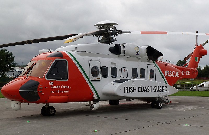 Sikorsky S-92A des garde-côtes irlandais au sol