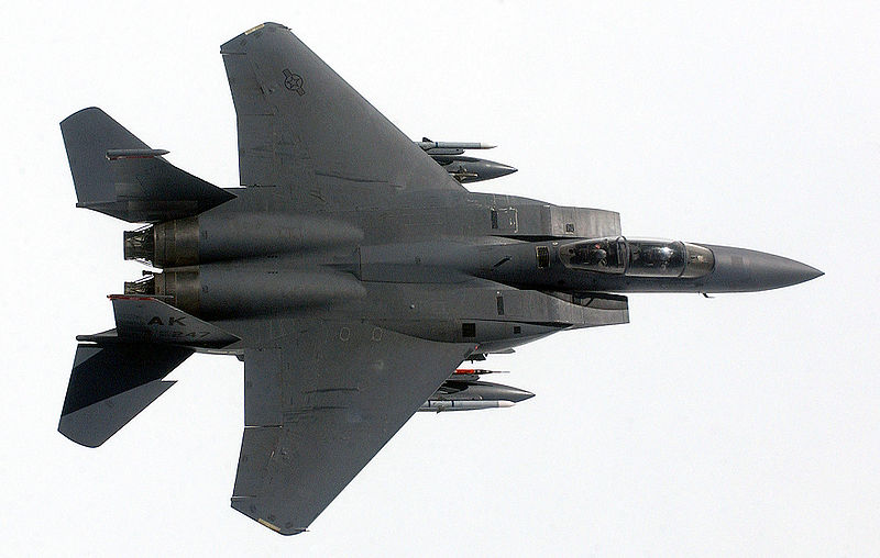 McDonnell Douglas F-15D de l'USAF en vol