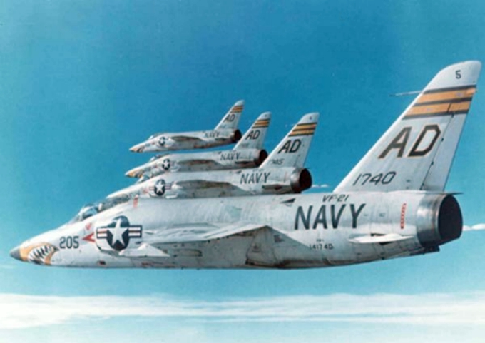 Grumman F-11 Tiger de l'US Navy en formation