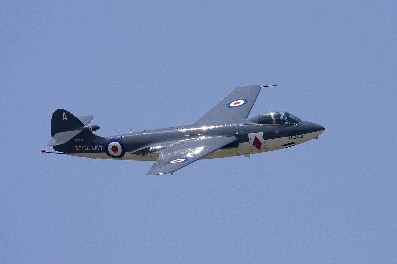Hawker Sea Hawk FGA.6 de la Royal Navy en vol