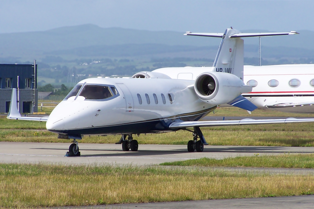 Learjet 60 vu de l'avant