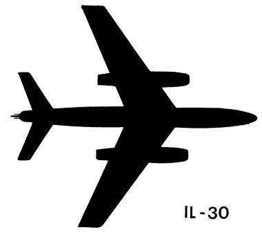 Iliouchine Il-30, silhouette