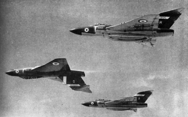 Gloster Javelin FAW.7 de la RAF en formation