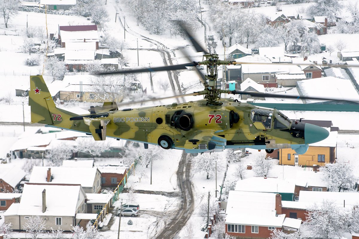 Kamov Ka-52 Alligator russe en vol