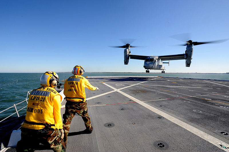 Bell/Boeing MV-22B de l'USMC appontant