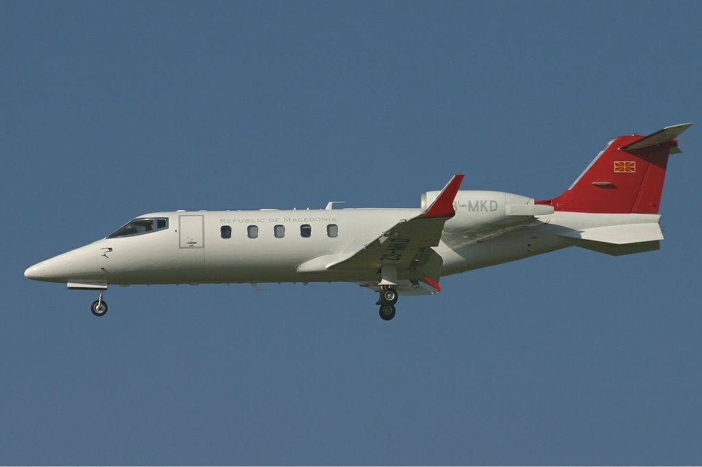 Learjet 60 macédonien