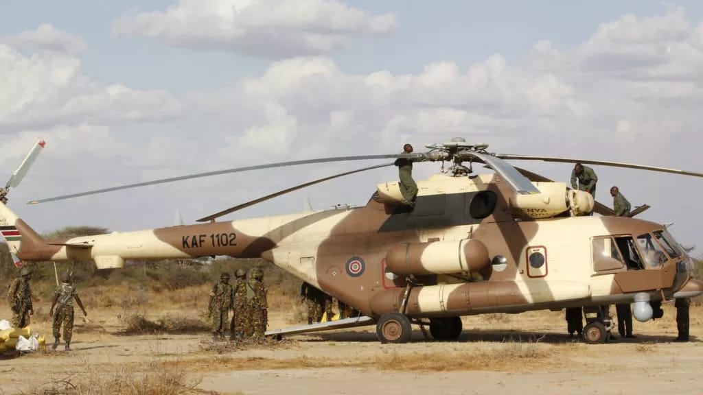Mil Mi-171 kenyan au sol