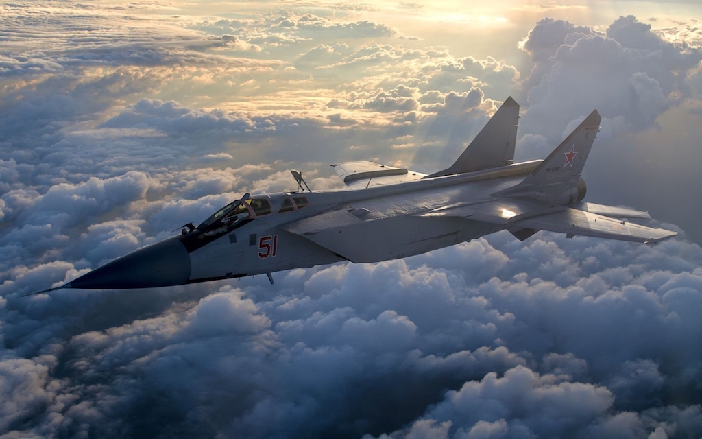 Mikoyan-Gourevitch MiG-31B russe en vol