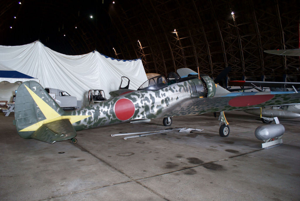 Nakajima Ki-43-IIb Oscar préservé vu de l'arrière