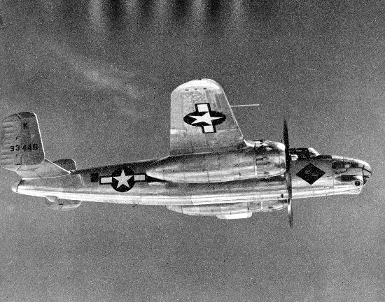 North American B-25 Mitchell (F-10) de l'USAAF en vol