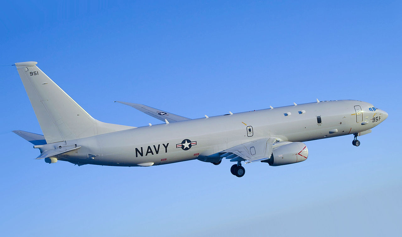 Boeing P-8A Poseidon de l'US Navy au décollage