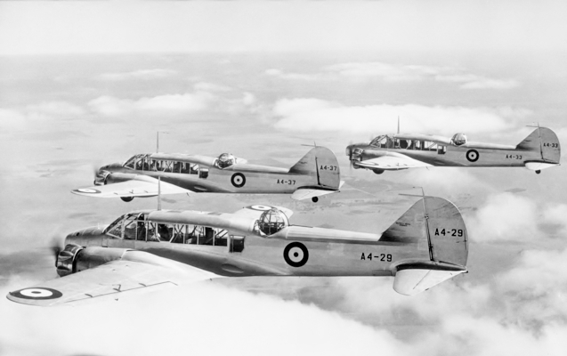 Avro 652 Anson australiens en formation