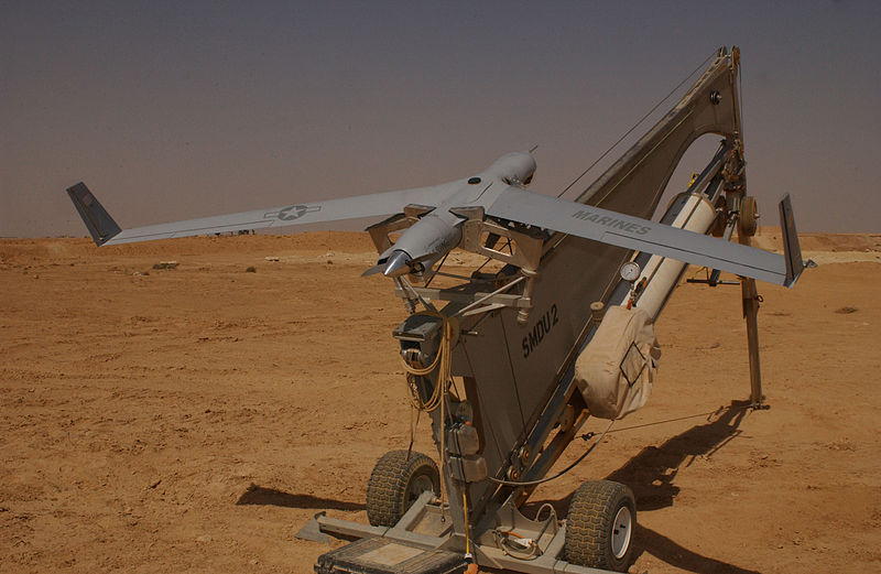 Boeing ScanEagle de l'USMC sur sa catapulte