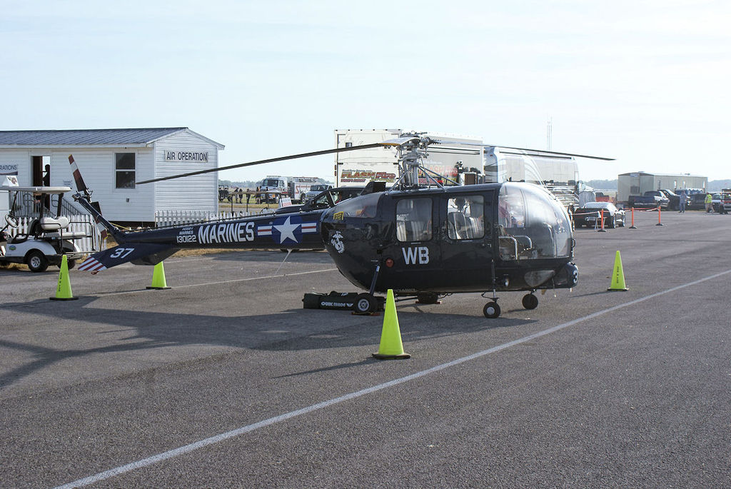 Sikorsky S-52 (HO5S-1) de l'USMC vu de côté