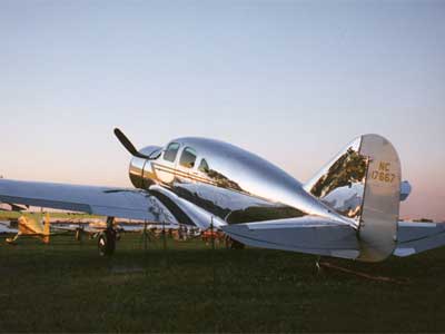 Spartan 7W Executive civil vu de derrière