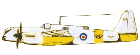 Short Sturgeon TT2 de la Royal Navy, profil couleur