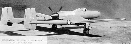 Vultee XP-54 Swoose Goose, vue arrière