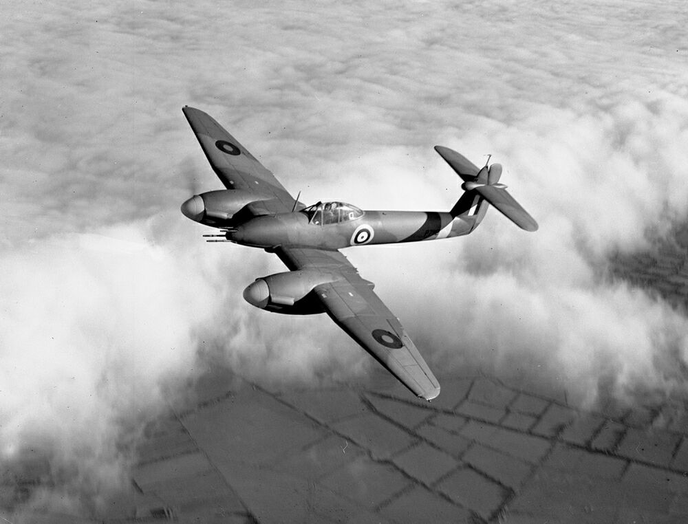 Westland Whirlwind en vol vu de dessus