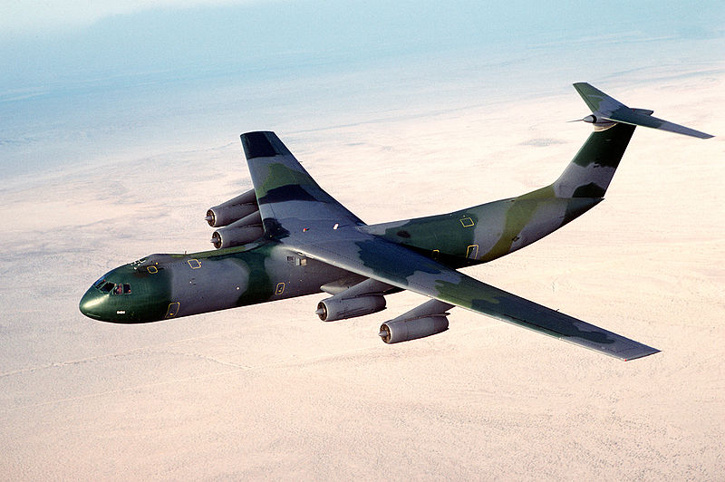 Lockheed C-141B Starlifter de l'USAF en camouflage européen