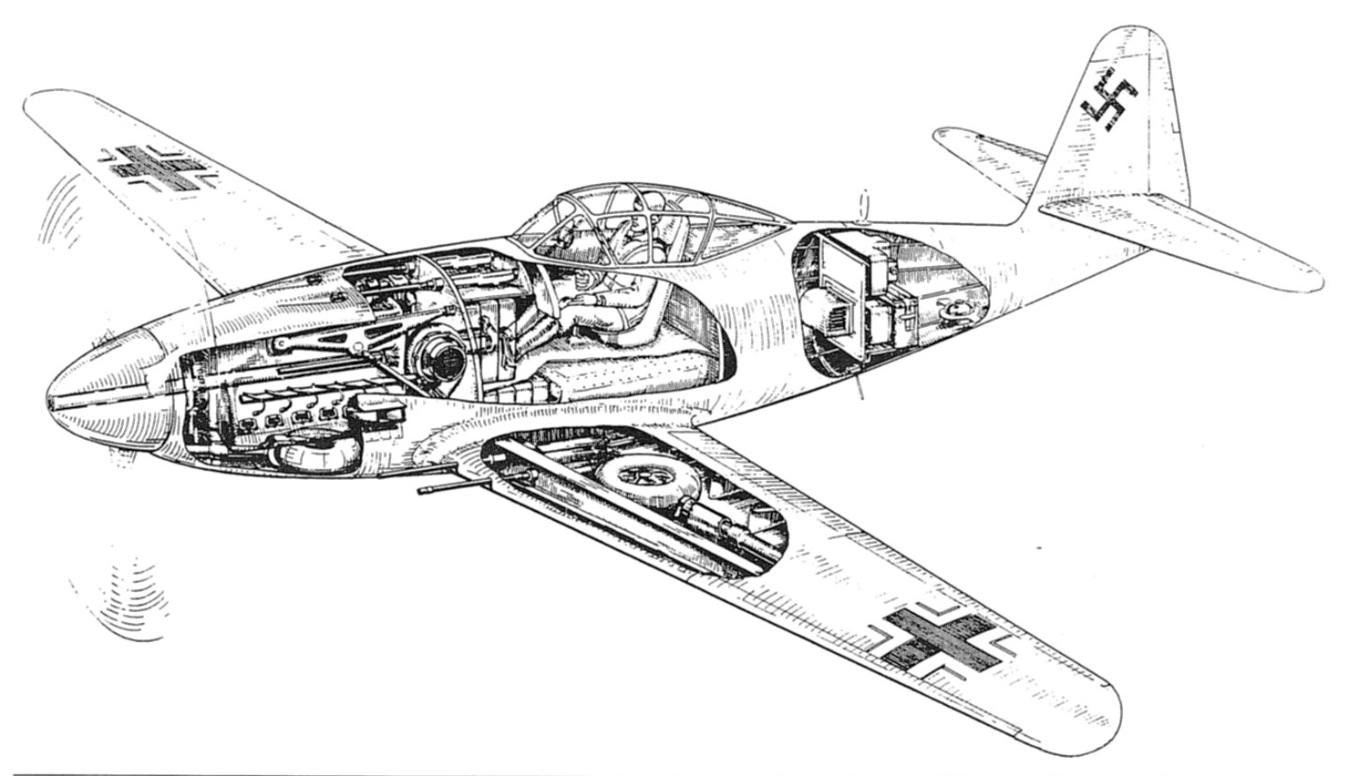 Messerschmitt Me 309 - Écorché
