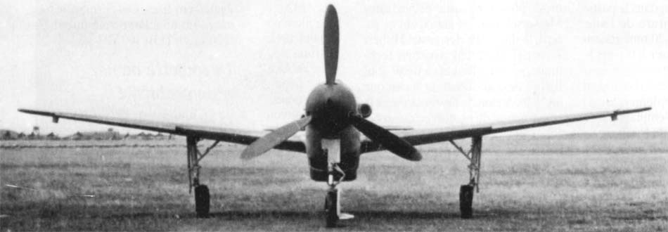 Messerschmitt Me 309V1 vu de face