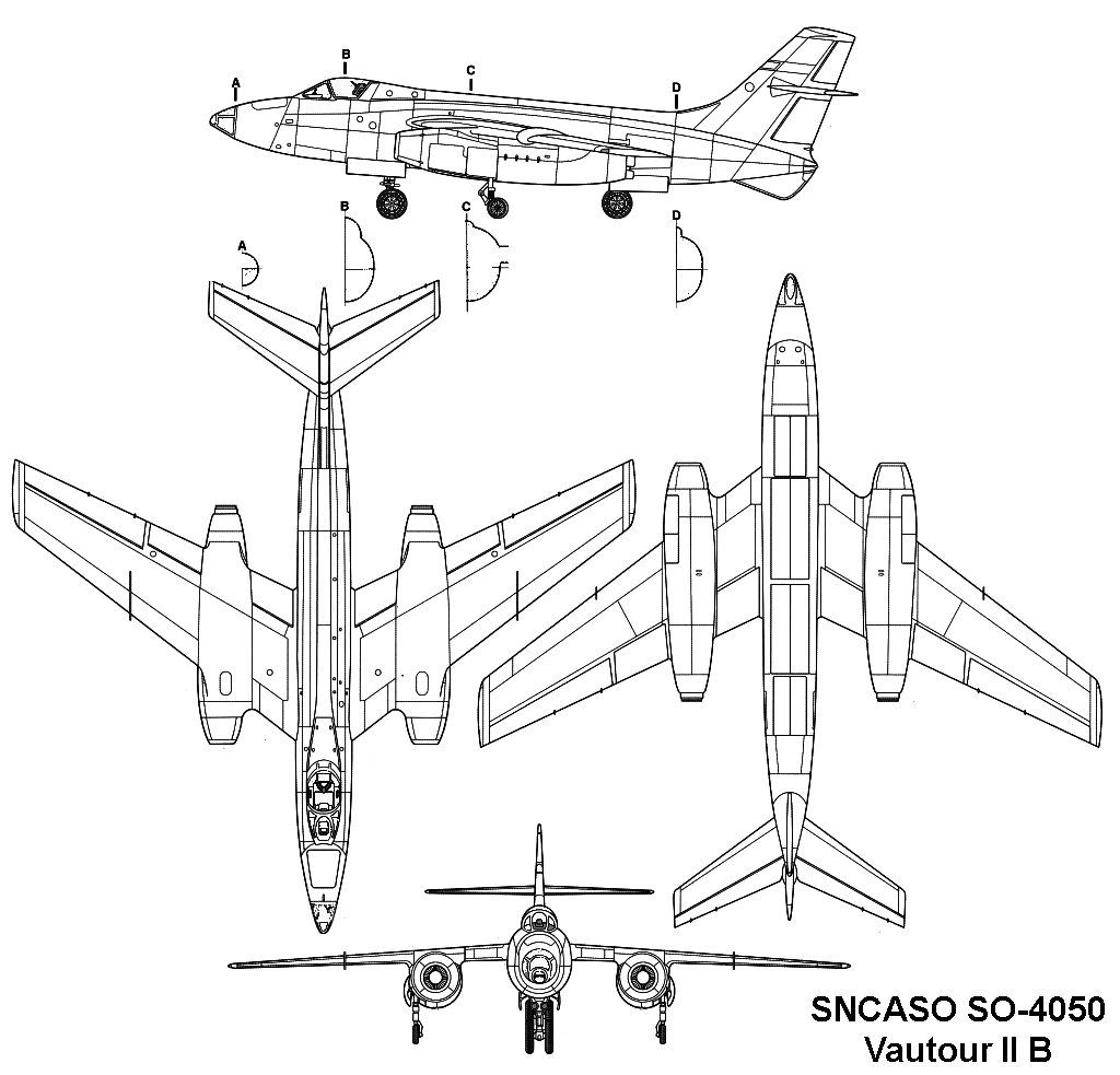 Sud-Ouest SO 4050 Vautour IIB