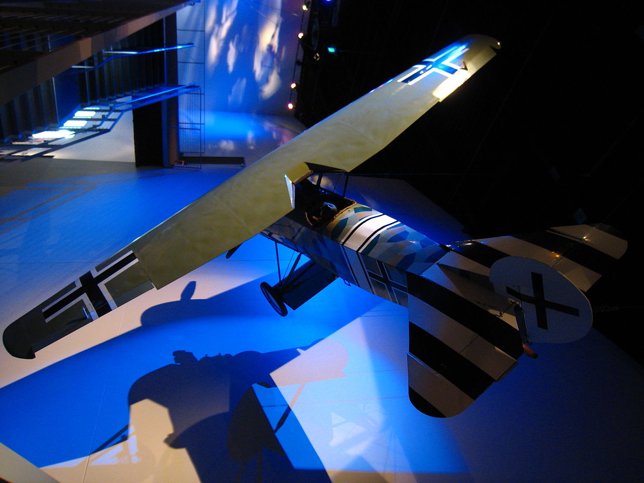 Fokker E.V (D.VIII), vue aérienne