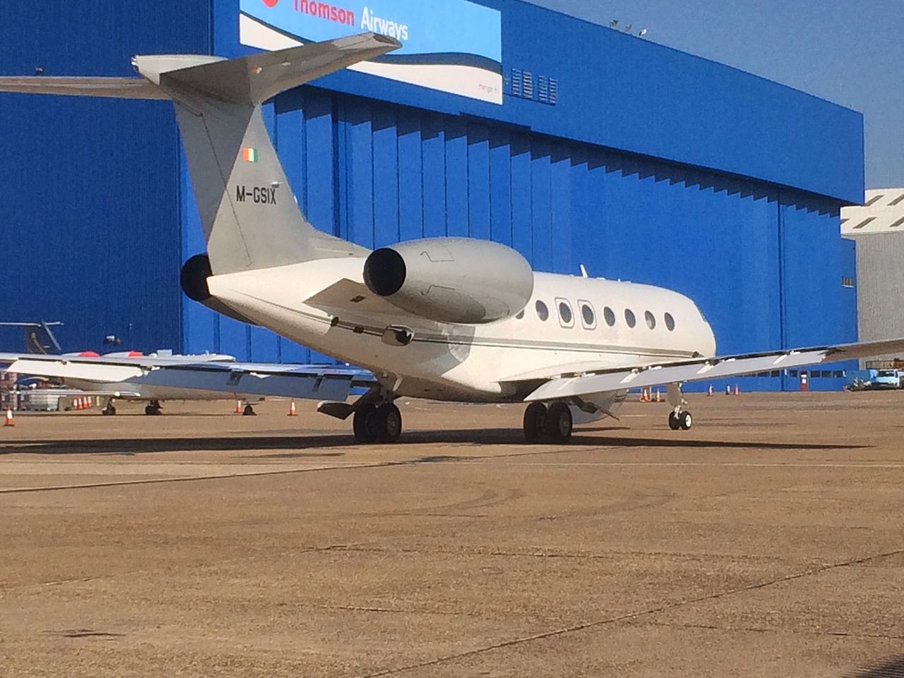 Gulfstream VI (G650) au sol vu de l'arrière