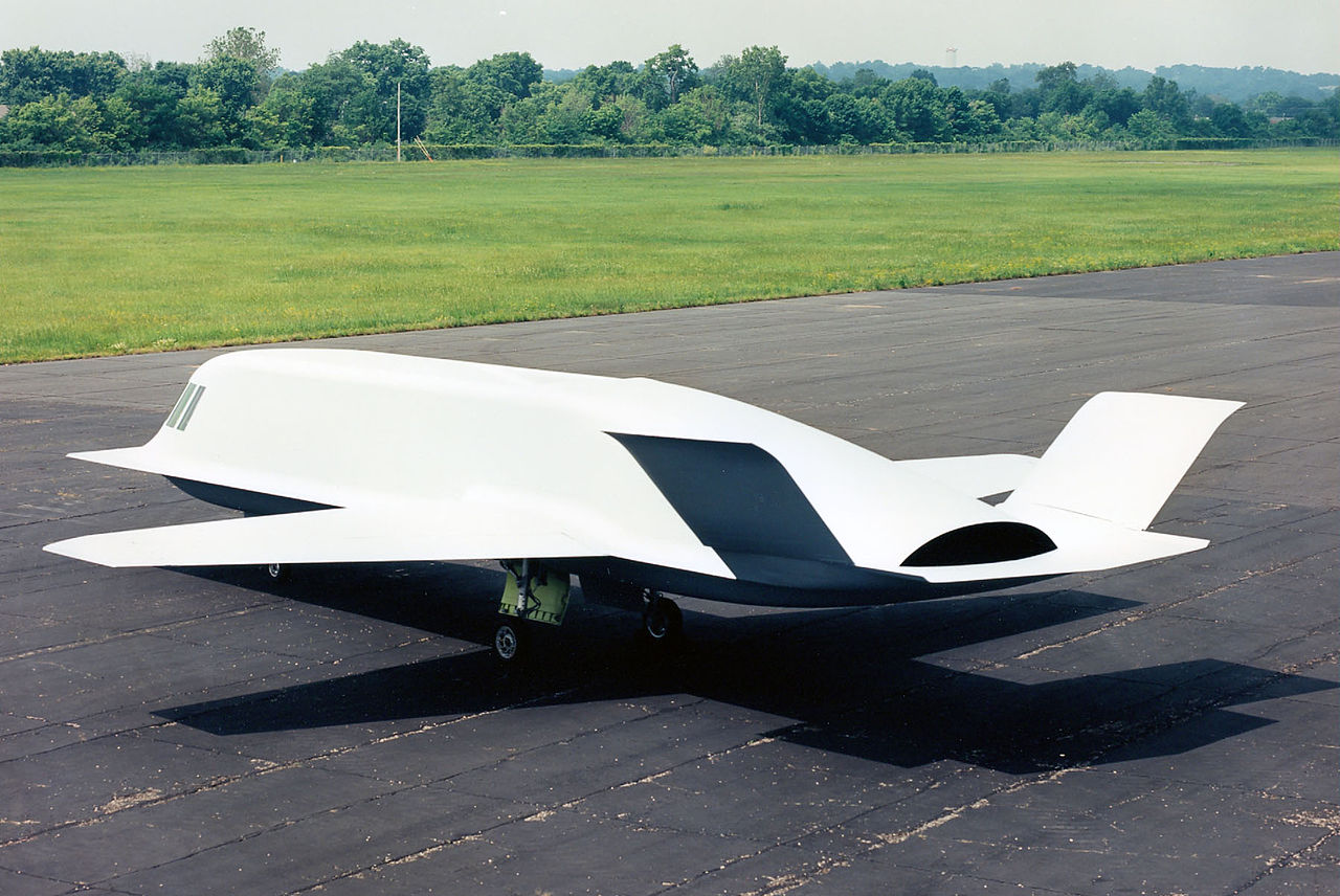 Northrop Tacit Blue vu de l'arrière