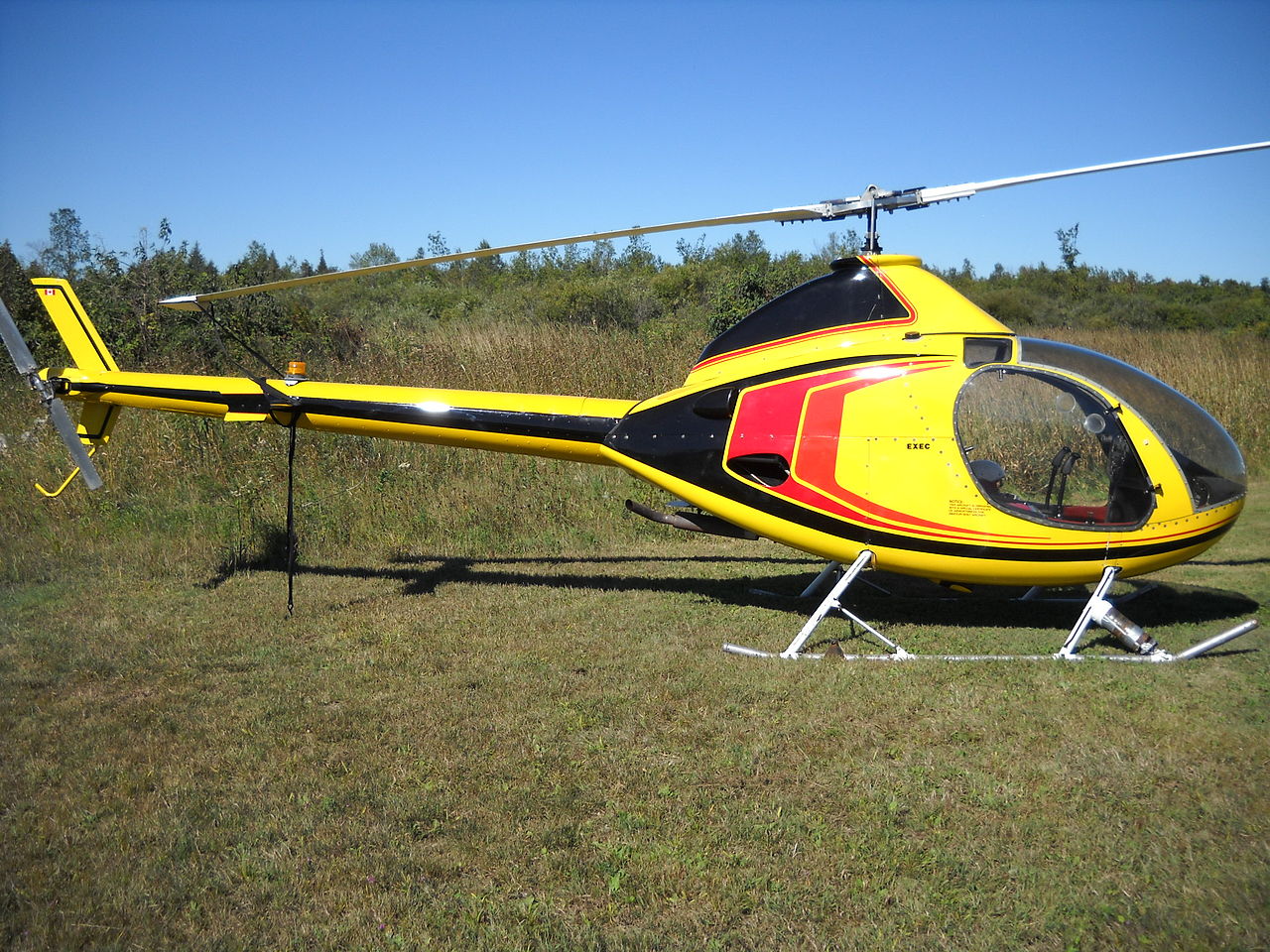 RotorWay Exec vu de profil