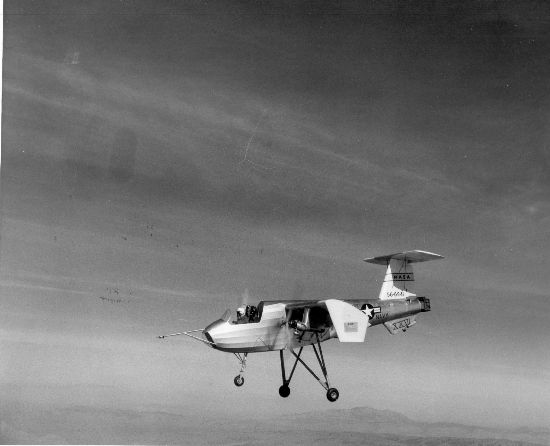 Ryan VZ-3 Vertiplane en vol vu de côté