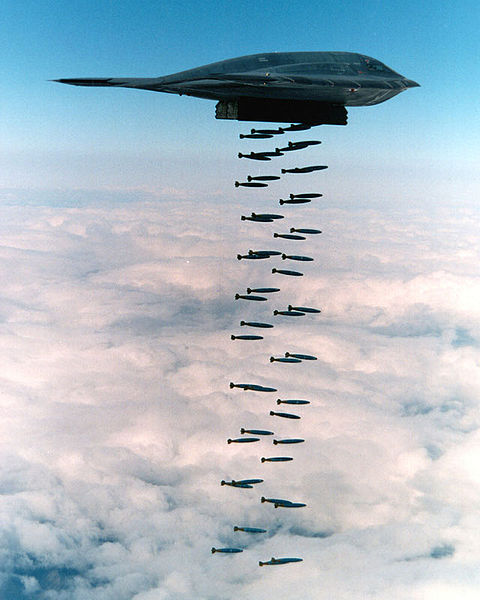 Northrop B-2A Spirit de l'USAF en bombardement