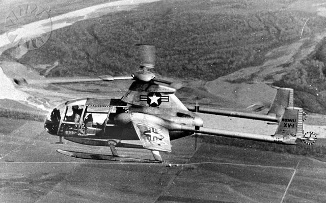 McDonnell XV-1 en vol vu de côté