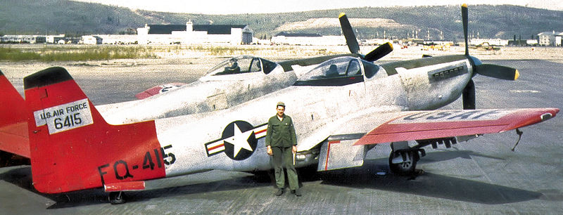 North American F-82H Twin Mustang de l'USAF au sol