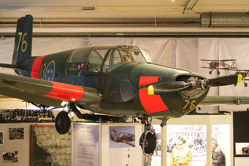 Saab 91 Safir (Sk 50) suédois camouflé