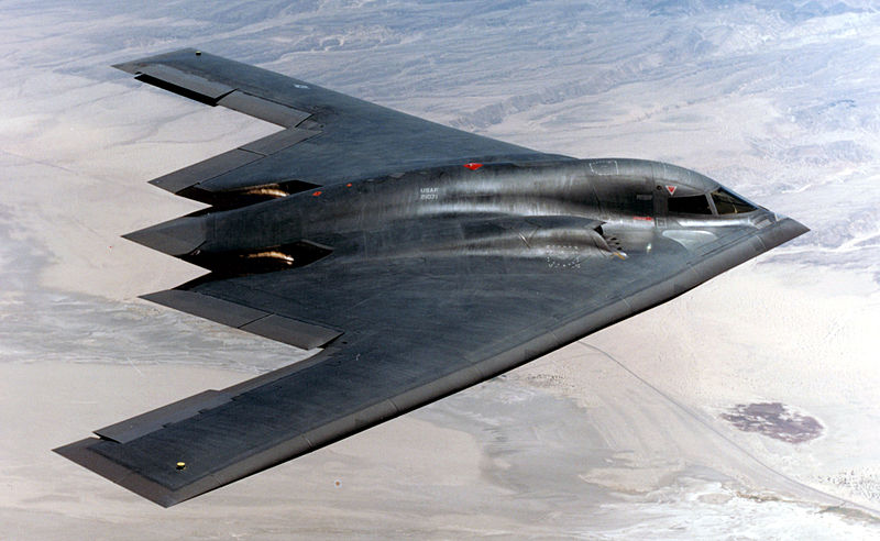 Northrop B-2A Spirit de l'USAF vu de côté