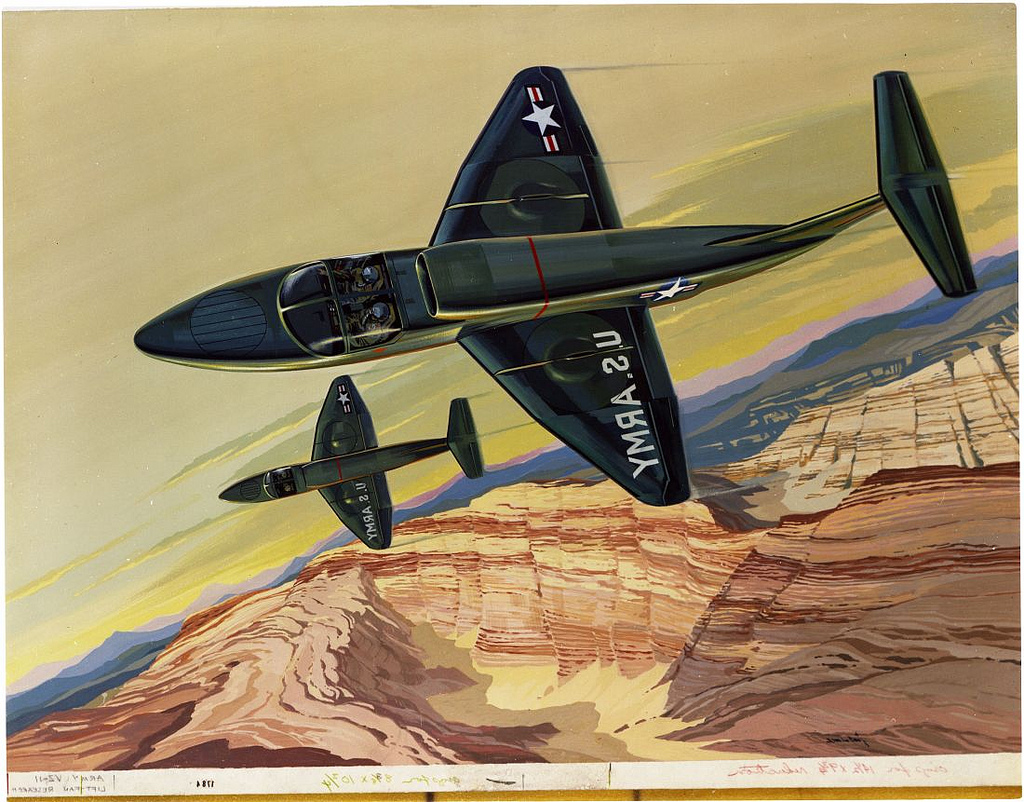 Ryan XV-5 Vertifan - Impression d'artiste