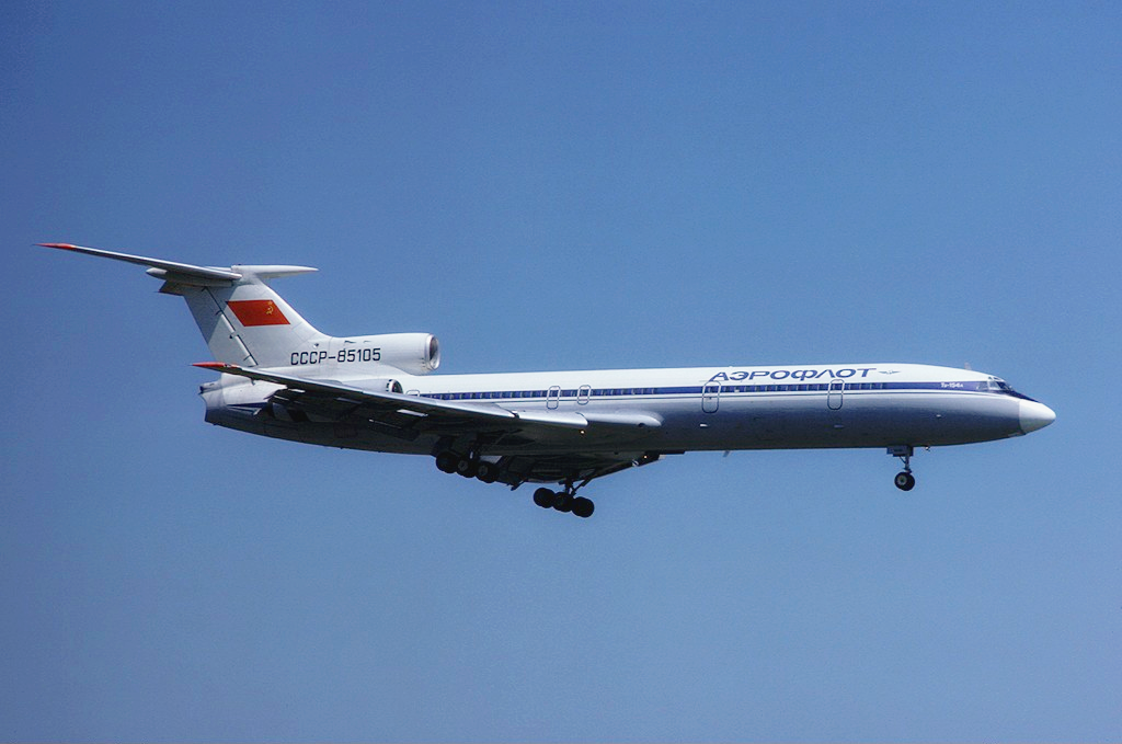 Tupolev Tu-154A soviétique en vol