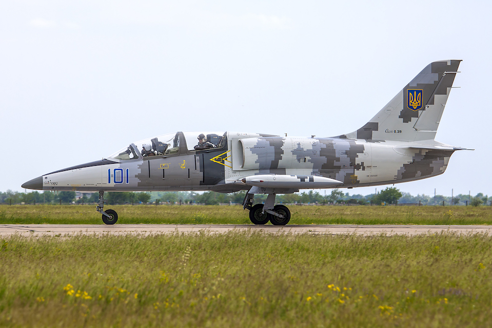 Aero L-39M1 ukrainien au sol